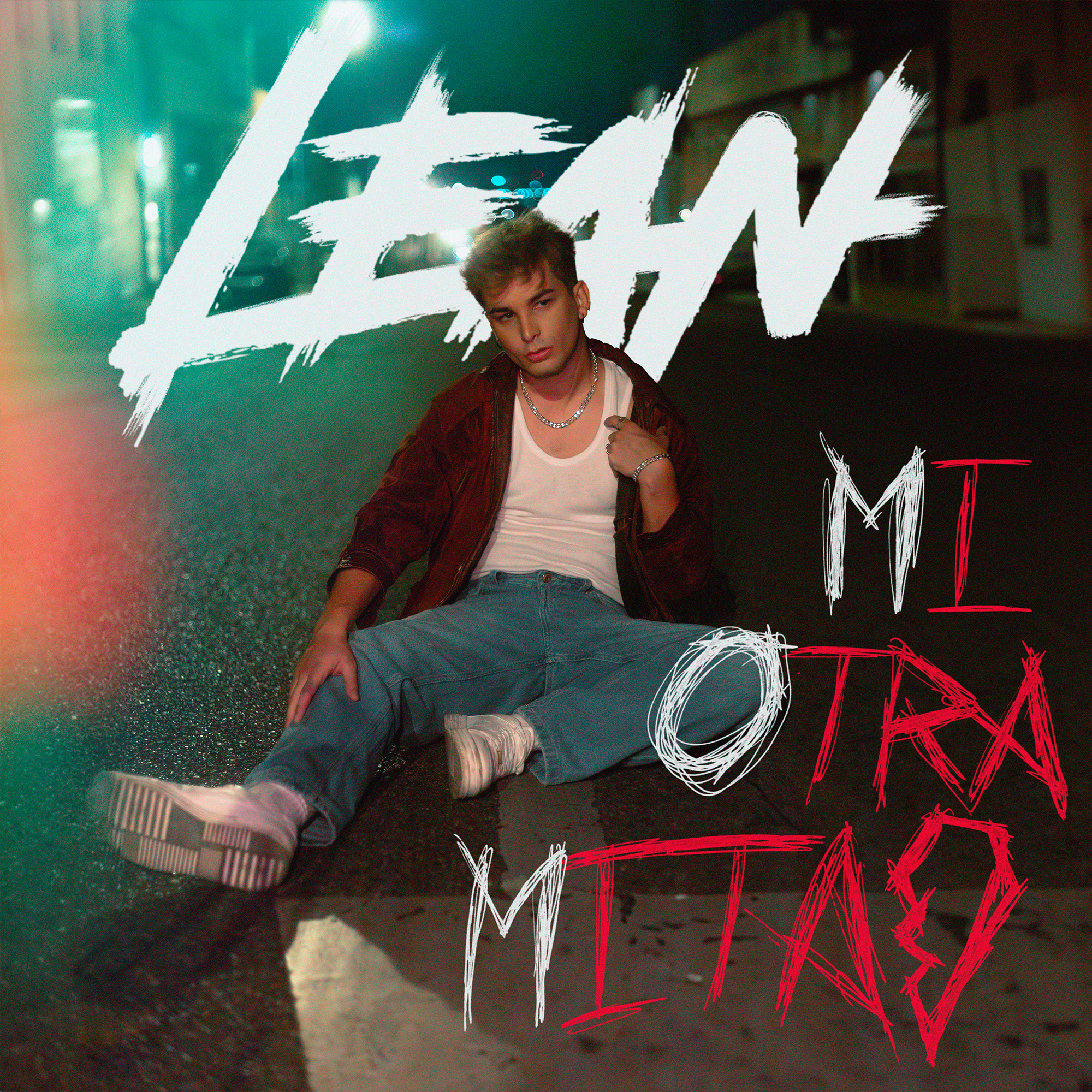 Portada de single: «Mi otra mitad», de LEAN. Diseño de Jonathan Alonso (NOIZXIII)