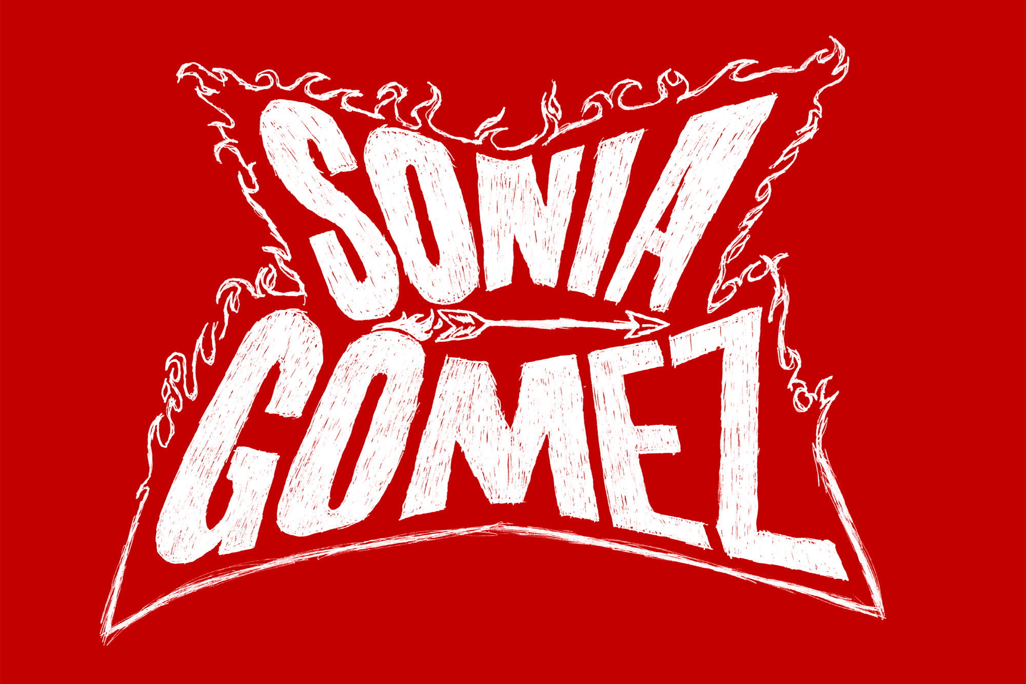 Lettering artístico de Como tú ninguna, de Sonia Gómez. Diseño de Jonathan Alonso (NOIZXIII)